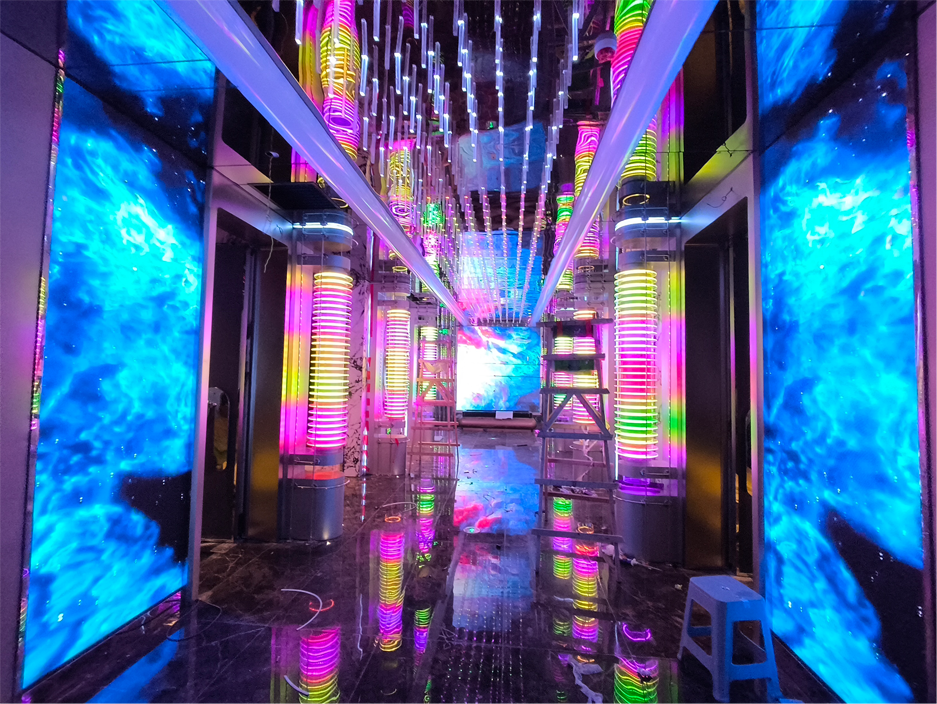 舒服市麦吉克 KTV 多规格模组 LED 娱乐显示项目
